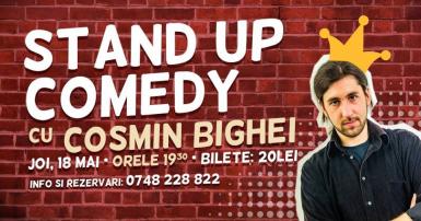 poze stand up comedy cu cosmin bighei 
