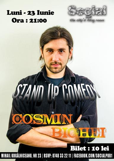 poze stand up comedy cu cosmin bighei social pub