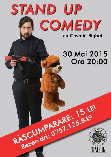 poze stand up comedy cu cosmin bighei time in