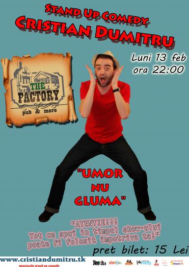 poze stand up comedy cu cristian dumitru la factory pub