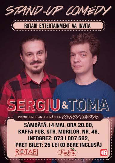 poze stand up comedy cu sergiu si toma kaffa pub