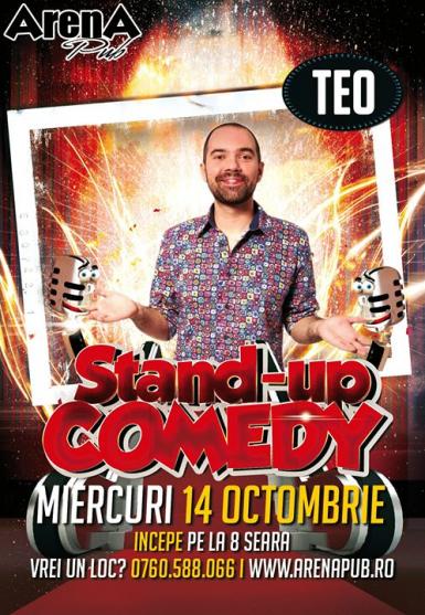 poze stand up comedy cu teo arena pub