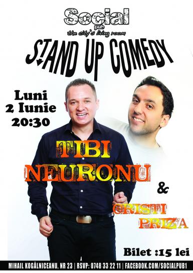 poze stand up comedy cu tibi neuronu social pub