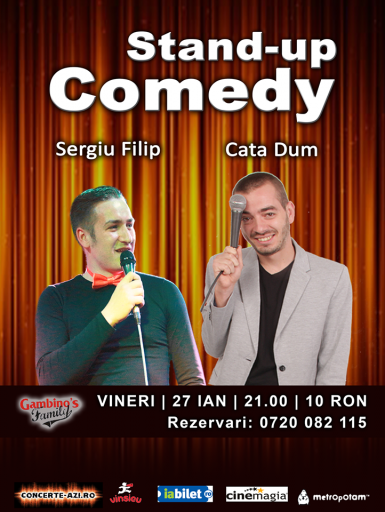 poze stand up comedy in gambino s family restaurant