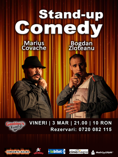 poze stand up comedy in gambino s family restaurant