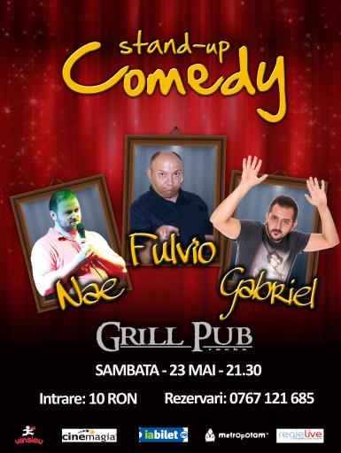 poze stand up comedy in grill pub 