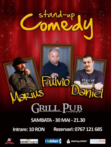 poze stand up comedy in grill pub 