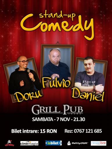 poze stand up comedy in grill pub