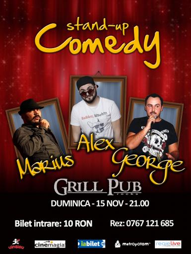 poze stand up comedy in grill pub