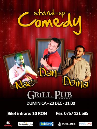 poze stand up comedy in grill pub