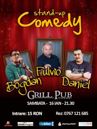 poze stand up comedy in grill pub