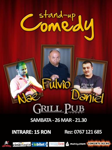 poze stand up comedy in grill pub 