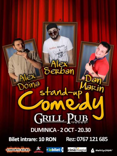 poze stand up comedy in grill pub 