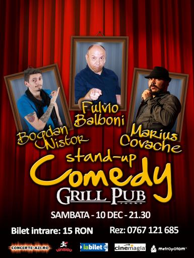 poze stand up comedy in grill pub 