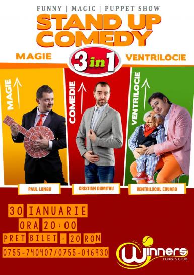 poze stand up comedy magie i ventrilocie 3 in 1