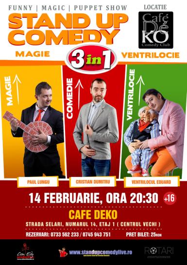 poze stand up comedy magie i ventrilocie 3 in 1