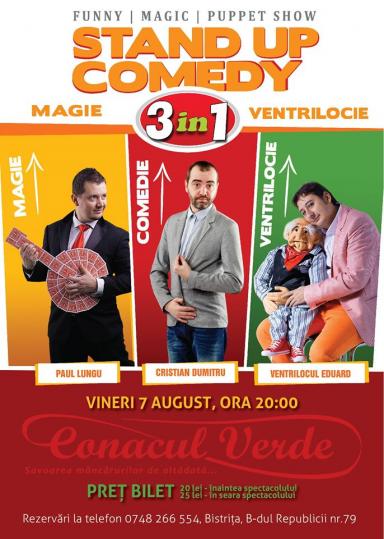 poze stand up comedy magie ventrilocie bistrita vineri 7 august