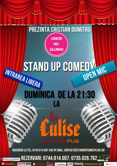 poze stand up comedy open mic duminica bucuresti