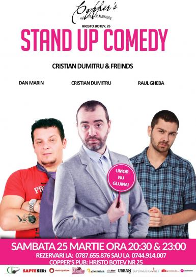 poze stand up comedy sambata 25 martie bucuresti de la 20 30 si 23 00