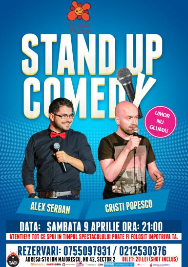 poze stand up comedy sambata 9 aprilie bucuresti