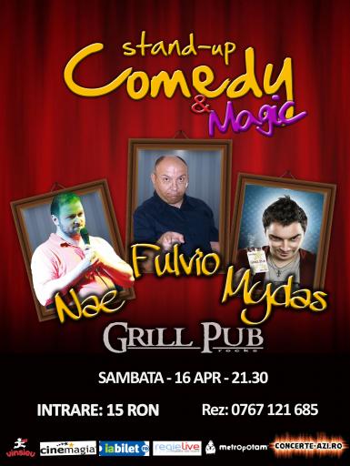 poze stand up comedy si magie in grill pub 