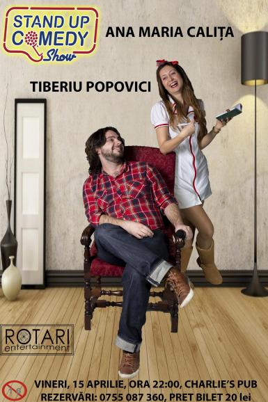 poze stand up comedy w tiberiu popovici si ana maria calita