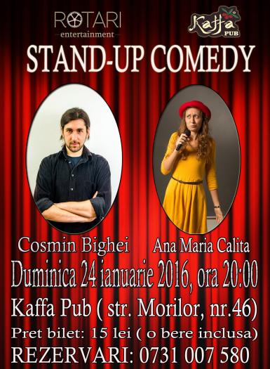 poze stand up comedy with cosmin bighei si ana maria calita