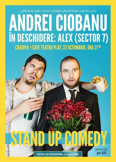 poze stand up cu andrei ciobanu la cafe teatru play