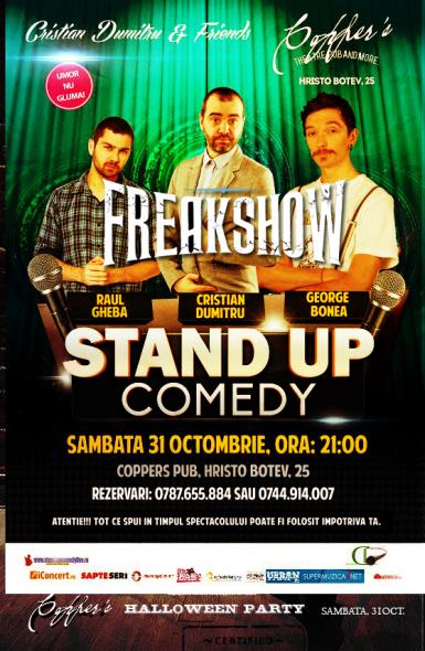 poze stand up freakshow comedy cu cristian dumitru si prietenii