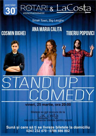 poze stand up w cosmin bighei ana maria calita si tiberiu popovici