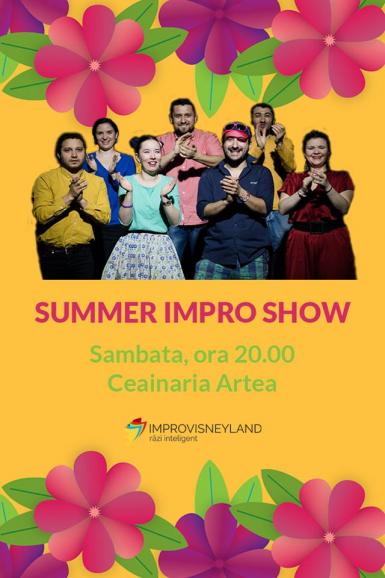 poze  summer impro show in ceainarie show de improvizatie