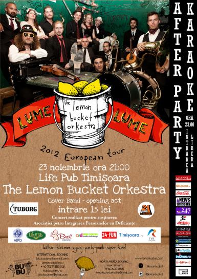 poze the lemon bucket orcherstra concert caritabil in lifepub public 