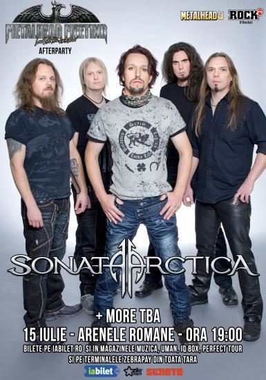 poze trupa finlandeza sonata arctica in concert la bucuresti