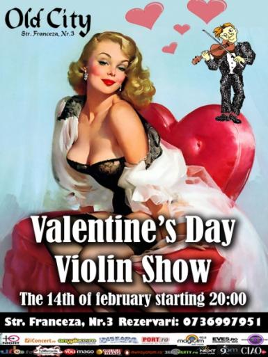 poze valentine s day violin show in old city franceza