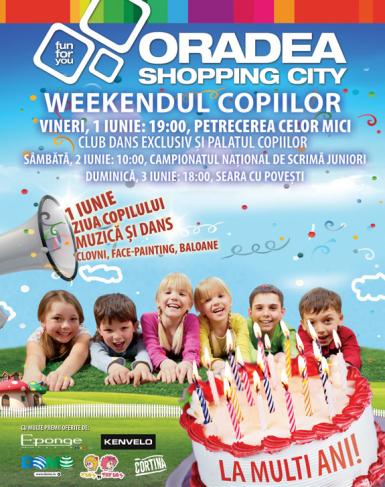 poze weekendul copiilor la oradea shopping city