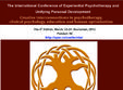 conferinta internationala de psihoterapie experientiala si dezvoltare personala unificatoare interconexiuni creative in psihoterapie psihologie clinica educatie si optimizare umana