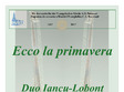 ecco la primavera duo iancu lobon 