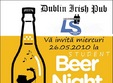 student beer night in dublin irish pub
