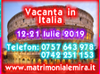 vacanta singles italia 12 21 iulie 2019