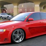 audi a4 tuning red