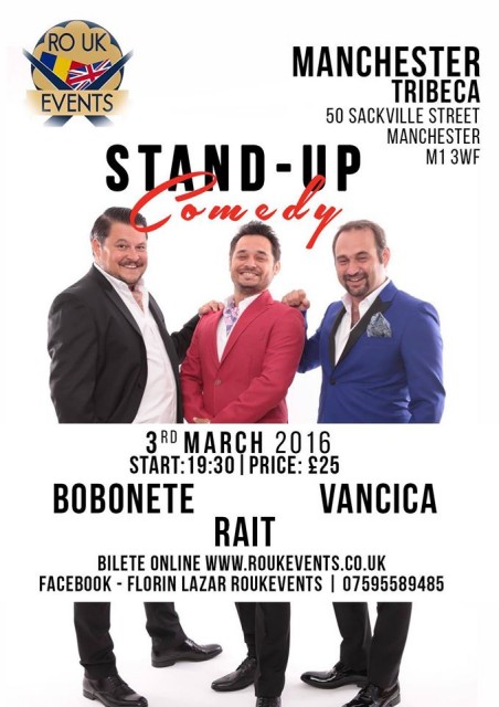 standup comedy cu bobonete 2016 manchester