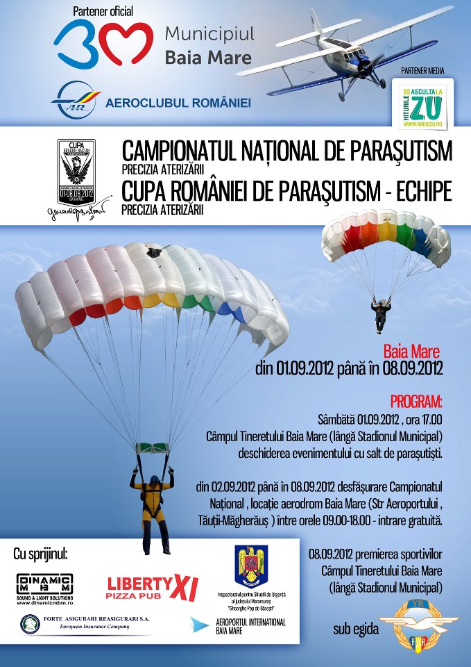 campionatul national de parasutism baia mare