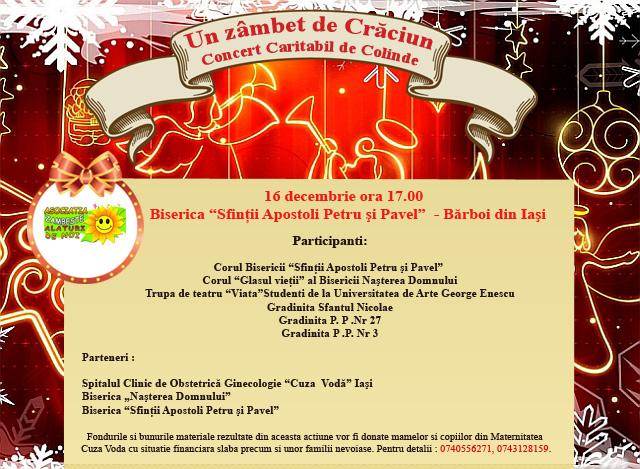 Concert Caritabil De Colinde Un Zambet De Craciun