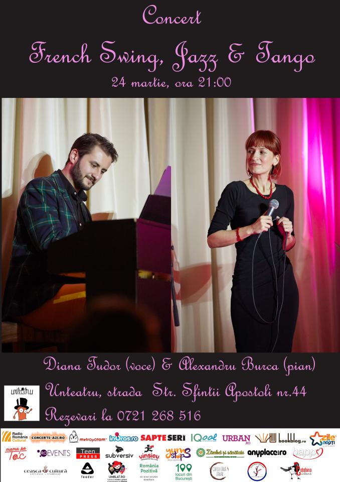 Concert French Swing, Jazz & Tango la unteatru