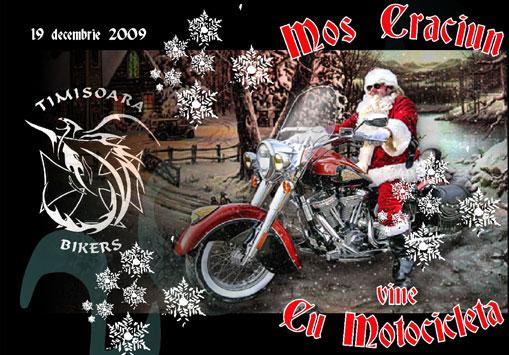 Eveniment Caritabil Mos Crăciun Vine Cu Motocicleta