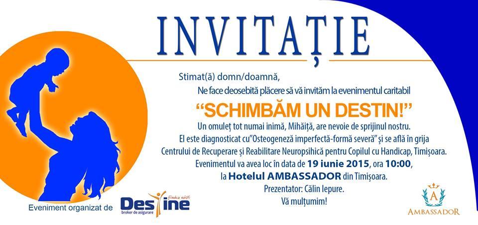 Eveniment Caritabil Schimbam Un Destin