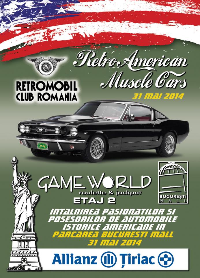 RETRO AMERICAN MUSCLE CARS / Expozitia automobilelor istorice