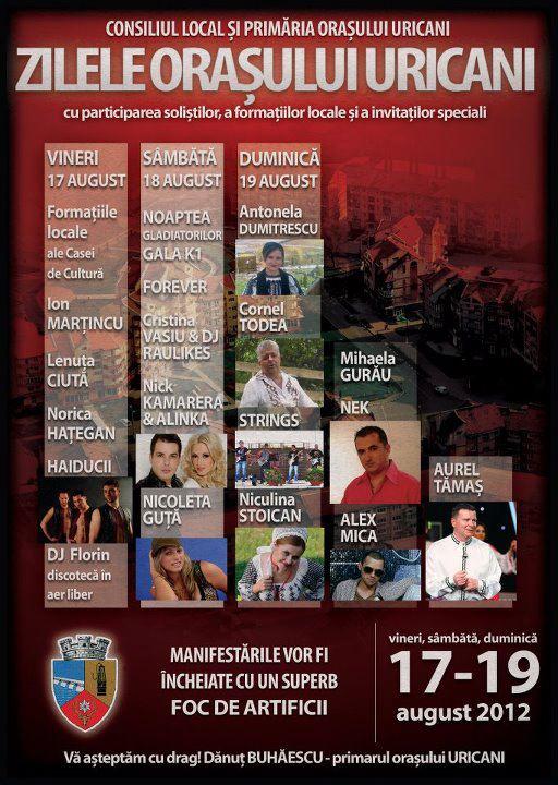 zilele orasului uricani