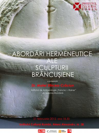 poze  abordari hermeneutice ale sculpturii brancu iene 