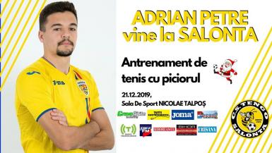 poze adrian petre antrenament de tenis cu piciorul la salonta